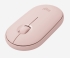 Logitech Pebble M350 Mouse - Rose  High Performance, Wireless, Slim, Organic Shape, 1000DPI, Optical Sensor, Mechanical Scroll Wheel, Receiver
